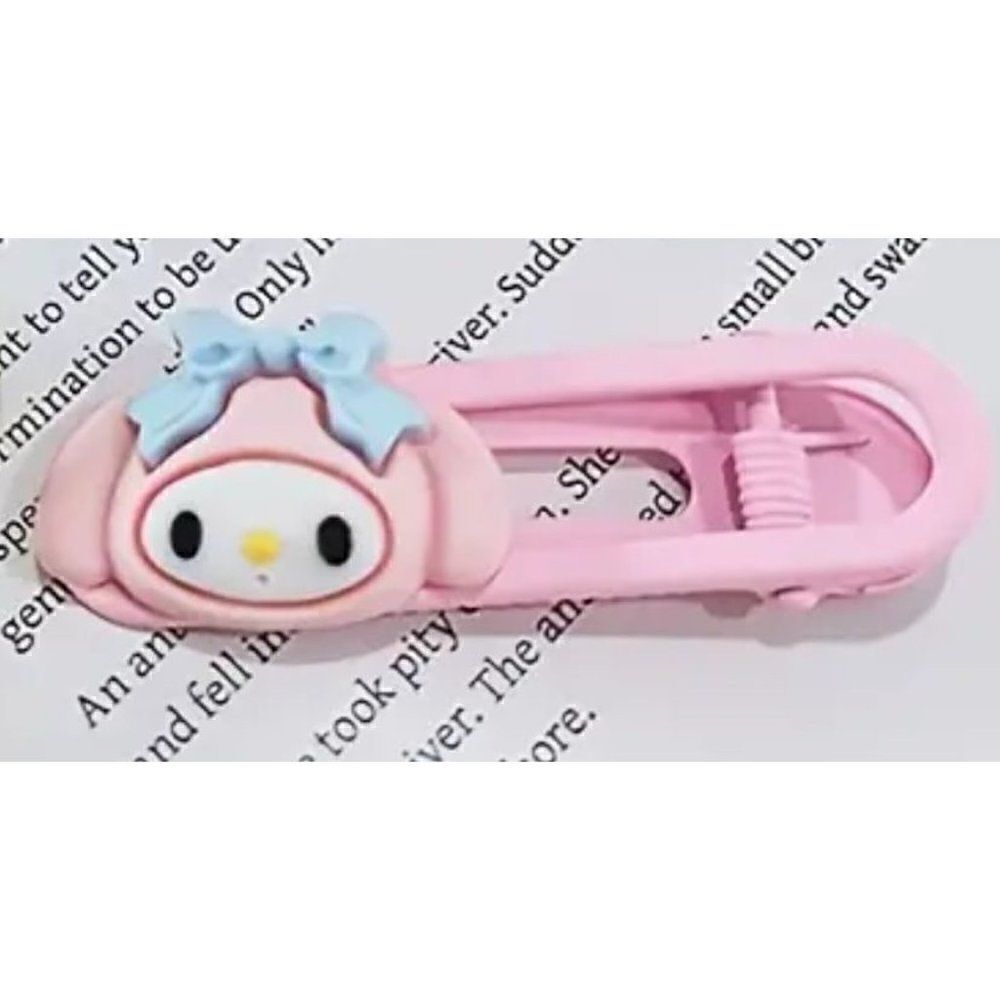 New! My Melody Hair Clip Barrette Adorable!
